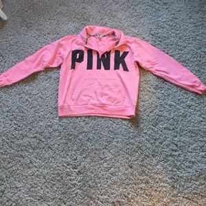 Pink/ Victoria’s Secret half zip sweater